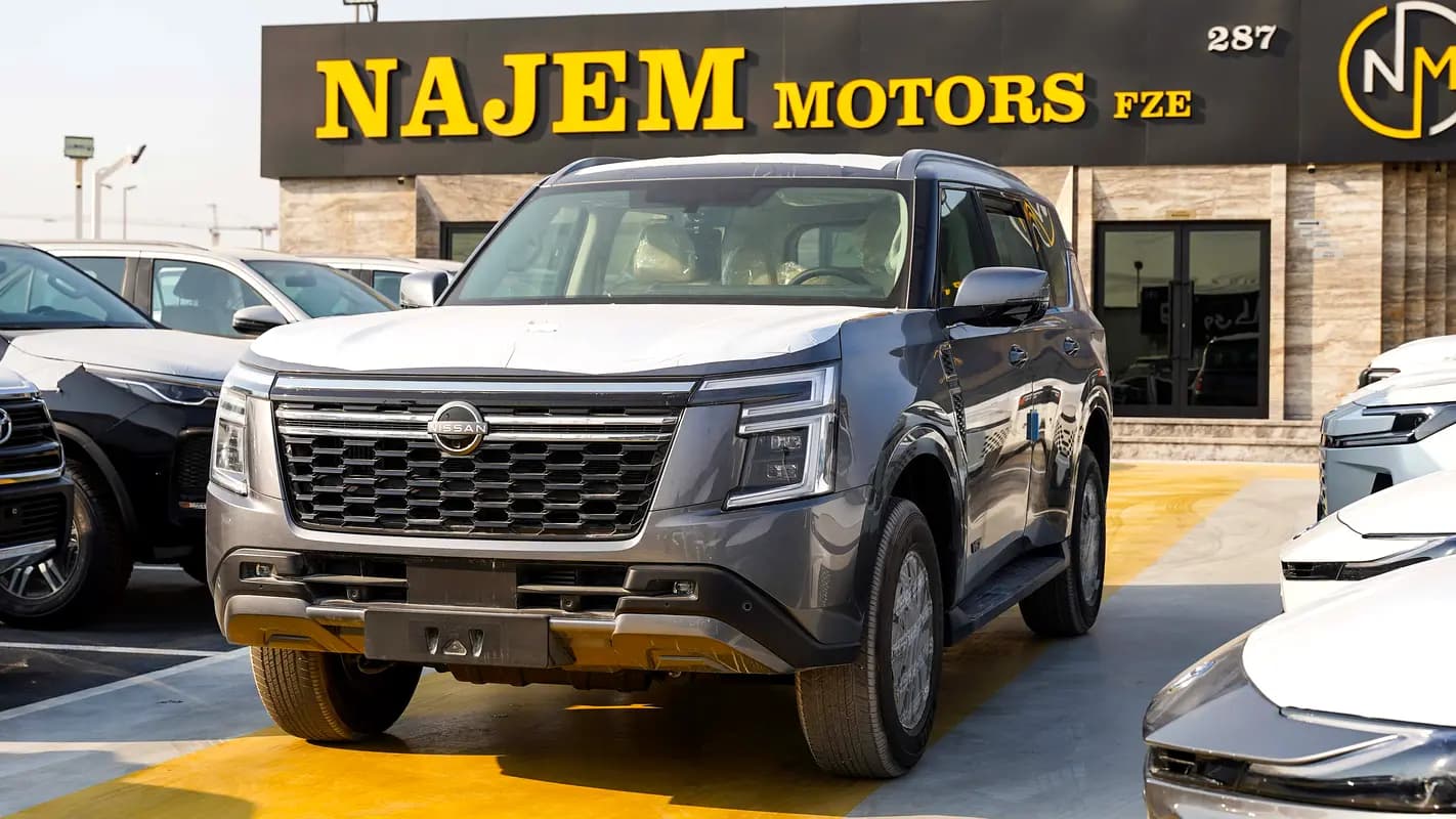 خرید نیسان پاترول LE T2 مدل ۲۰۲۶ از دبی — واردات به منطقه آزاد کیش و قشم — خودرو نیسان